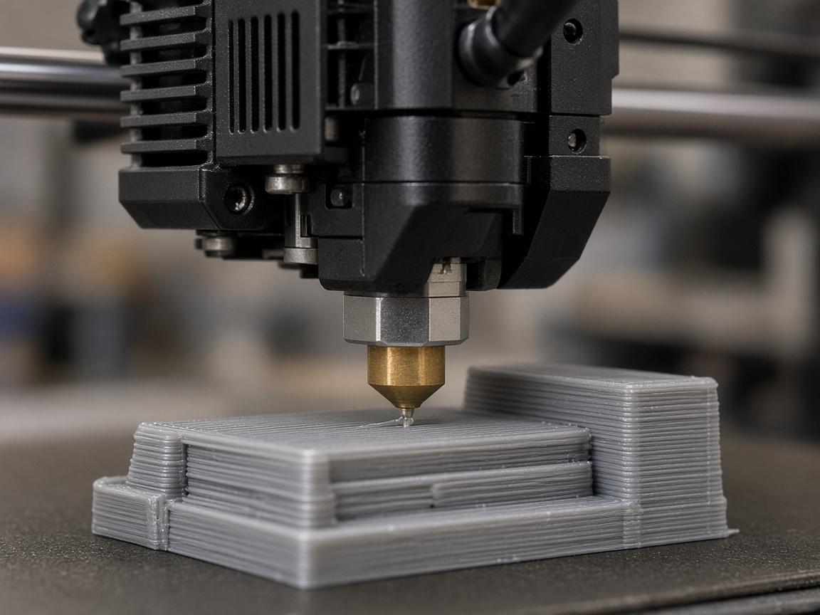 Prototype part on an FDM printer